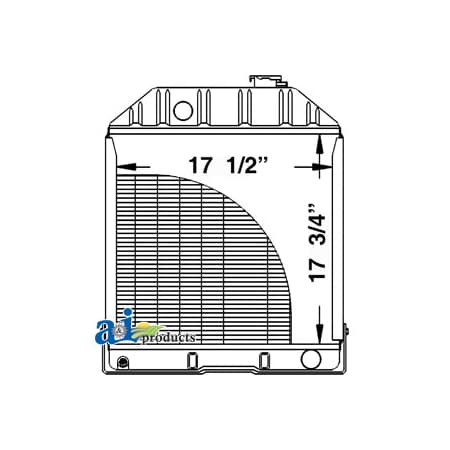 A & I Products Radiator w/o Oil Cooler 22" x29" x10" A-86531508